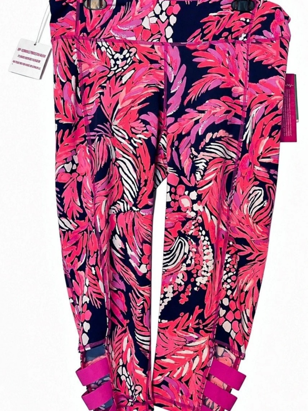 Lilly Pulitzer UPF 50+ Weekender Cropped Legging Bright Navy Size XL NWT